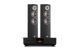Audiolab Omnia Amplifier & CD Streaming System with Dali Oberon 5 Floorstanding Speakers