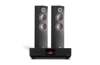 Audiolab Omnia Amplifier & CD Streaming System with Dali Oberon 7 Floorstanding Speakers