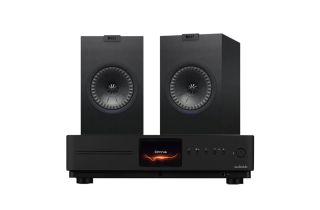 Audiolab Omnia Amplifier & CD Streaming System with KEF Q150 Bookshelf Speakers