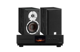 Audiolab Omnia Amplifier & CD Streaming System with Dali Spektor 2 Bookshelf Speakers