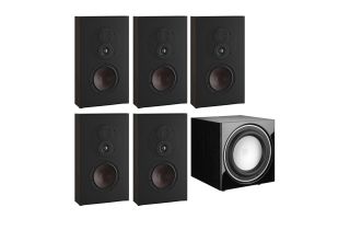 Dali Opticon LCR AV Speaker System with E-9 F Sub - Tobacco Oak (Vinyl)