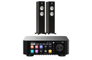 Eversolo Play Integrated Streaming Amplifier with Monitor Audio Bronze 300 7G Floorstanding Speakers
