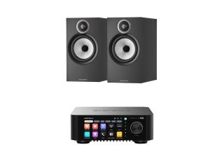 Eversolo Play Integrated Streaming Amplifier with Bowers & Wilkins 606 S3 Standmount Speakers