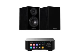 Eversolo Play Integrated Streaming Amplifier with Wharfedale Diamond 12.1 Bookshelf Speakers