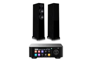 Eversolo Play Integrated Streaming Amplifier with Wharfedale Diamond 12.3 Floorstanding Speakers