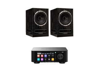 Eversolo Play Integrated Streaming Amplifier with Fyne Audio F500S Bookshelf Speakers
