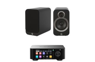 Eversolo Play Integrated Streaming Amplifier with Q Acoustics 3020i Bookshelf Speakers
