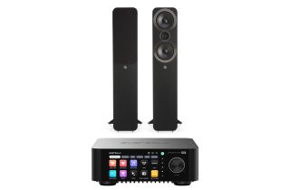 Eversolo Play Integrated Streaming Amplifier with Q Acoustics 3050i Floorstanding Speakers