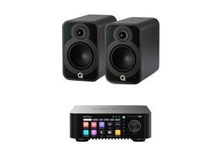 Eversolo Play Integrated Streaming Amplifier with Q Acoustics 5020 Bookshelf Speakers