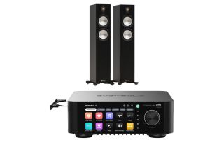 Eversolo Play CD Integrated Streaming Amplifier with Monitor Audio Bronze 300 7G Floorstanding Speakers