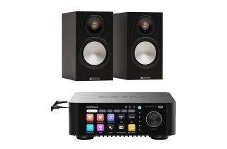 Eversolo Play CD Integrated Streaming Amplifier with Monitor Audio Bronze 50 7G Bookshelf Speakers