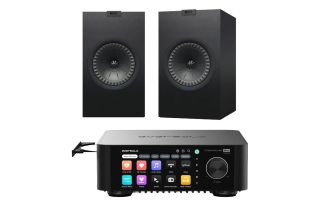 Eversolo Play CD Integrated Streaming Amplifier with KEF Q350 Bookshelf Speakers