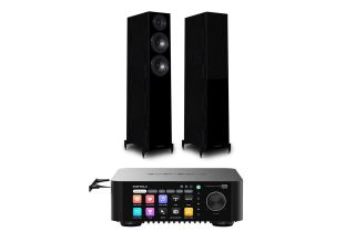 Eversolo Play CD Integrated Streaming Amplifier with Wharfedale Diamond 12.3 Floorstanding Speakers
