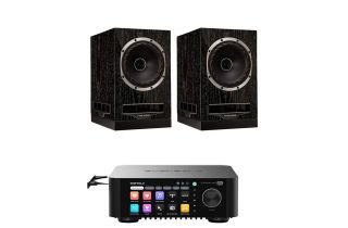 Eversolo Play CD Integrated Streaming Amplifier with Fyne Audio F500S Bookshelf Speakers