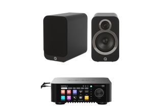 Eversolo Play CD Integrated Streaming Amplifier with Q Acoustics 3020i Bookshelf Speakers