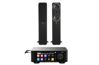 Eversolo Play CD Integrated Streaming Amplifier with Q Acoustics 3050i Floorstanding Speakers