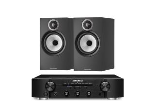 Marantz PM6007 Integrated Amplifier with Bowers & Wilkins 606 S3 Standmount Speakers