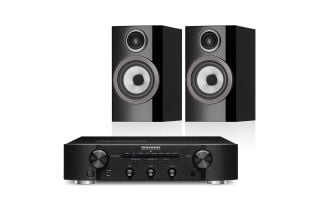 Marantz PM6007 Integrated Amplifier with Bowers & Wilkins 707 S3 Standmount Speakers