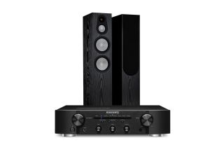 Marantz PM6007 Integrated Amplifier with Monitor Audio Silver 7G 300 Floorstanding Speakers