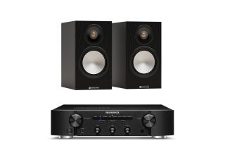 Marantz PM6007 Integrated Amplifier with Monitor Audio Bronze 50 7G Bookshelf Speakers