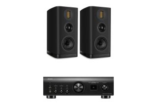 Denon PMA-1700NE Integrated Amplifier with Wharfedale Evo 5.2 Bookshelf Speakers