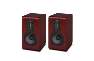 QUAD S-2 Ribbon Bookshelf Speakers - Mahogany