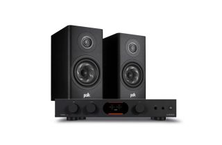 Audiolab 7000A Integrated Amplifier with Polk Reserve R100 Bookshelf Speakers