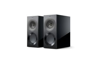 KEF Reference 1 Meta Bookshelf Speakers - High Gloss Black / Grey