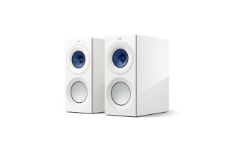 KEF Reference 1 Meta Bookshelf Speakers - High Gloss White / Blue