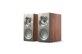 KEF Reference 1 Meta Bookshelf Speakers - Satin Walnut / Silver