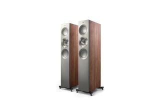 KEF Reference 3 Meta Floorstanding Speakers - Satin Walnut / Silver