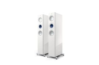 KEF Reference 3 Meta Floorstanding Speakers - High Gloss White / Blue