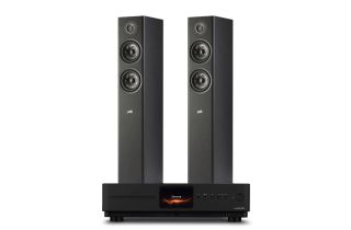Audiolab Omnia Amplifier & CD Streaming System with Polk Reserve R500 Floorstanding Speakers
