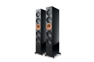 KEF Reference 5 Meta Floorstanding Speakers - High Gloss Black / Copper