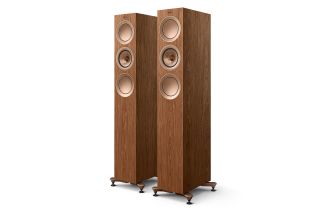 KEF R5 Meta Floorstanding Speakers - Walnut