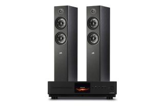 Audiolab Omnia Amplifier & CD Streaming System with Polk Reserve R600 Floorstanding Speakers