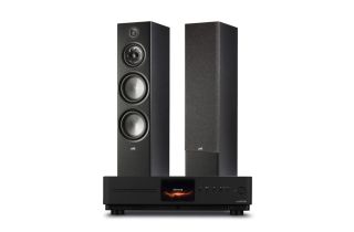 Audiolab Omnia Amplifier & CD Streaming System with Polk Reserve R700 Floorstanding Speakers