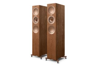 KEF R7 Meta Floorstanding Speakers - Walnut
