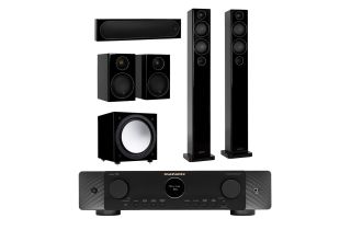 Marantz CINEMA 70s 7.2 Channel AV Receiver with Monitor Audio Radius 270 5.1 AV Speaker Package