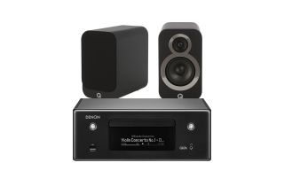 Denon CEOL RCD-N10 Hi-Fi Network CD Receiver with Q Acoustics 3010i Speakers