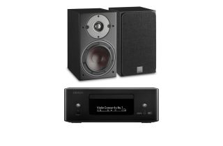 Denon RCD-N12 DAB All-In-One System with Dali Oberon 1 Bookshelf Speakers