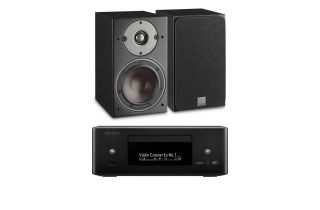 Denon RCD-N12 DAB All-In-One System with Dali Oberon 3 Bookshelf Speakers