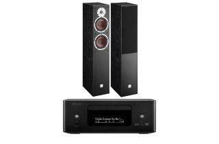 Denon RCD-N12 DAB All-In-One System with Dali Spektor 6 Floorstanding Speakers