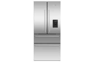 Fisher Paykel RF523GDUX1 Freestanding French Door Refrigerator Freezer, 79cm, 436L, Ice & Water - Stainless Steel