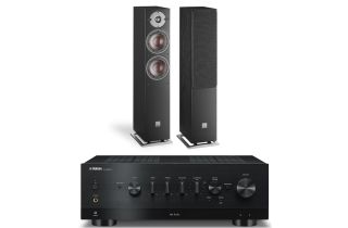 Yamaha R-N1000A Network Receiver with Dali Oberon 5 Floorstanding Speakers