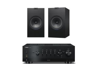 Yamaha R-N1000A Network Receiver with KEF Q350 Bookshelf Speakers