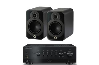 Yamaha R-N1000A Network Receiver with Q Acoustics Q 5020 Bookshelf Speakers
