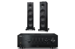 Yamaha R-N1000A Network Receiver with KEF Q750 Floorstanding Speakers