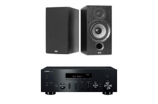 Yamaha R-N600A Network Receiver with Elac Debut B6.2 Bookshelf Speakers