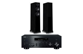 Yamaha R-N600A Network Receiver with Wharfedale Diamond 12.3 Floorstanding Speakers